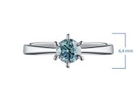 Кольцо из белого золота с бриллиантом э4001кц06160900