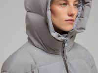 Стеганый пуховик с натуральным пухом