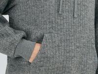 Худи с фактурными косами, Серый