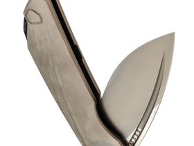 Складной нож TUOTOWN RT-Stinger Stonewash, сталь T14N, рукоять Grey Ti