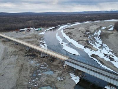 На автодороге «Оймякон» открыто движение по новому мосту через реку Куйдусун 