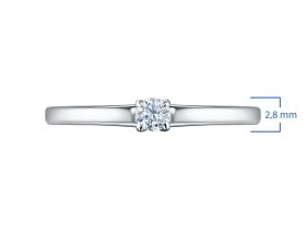 Классическое кольцо из серебра э0612кц04160500_white
