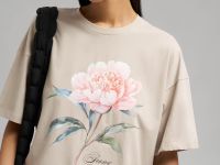 Свободная футболка из хлопкового джерси