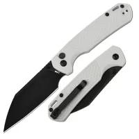 Складной нож CJRB Pyrite Light, сталь AR-RPM9, рукоять FRN, белый