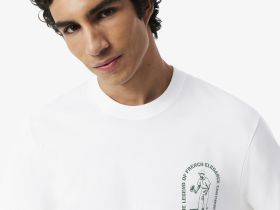 Мужская хлопковая футболка Lacoste