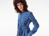 Женское хлопковое платье Lacoste с поясом на пуговицах