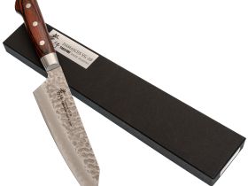 Нож кухонный Шеф-Kengata 160 мм Sakai Takayuki VG-10 Damascus 33 слоя, рукоять дерево
