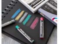 Набор пастели масляная Pentel 6 цв, металлик