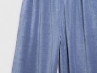 Велюровые брюки с эффектом стирки, Синий