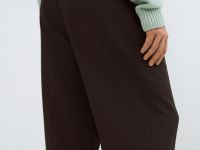 Широкие брюки с ремнём, Коричневый