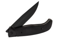 Складной нож Финка Ладога, сталь 65Х13, черный клинок