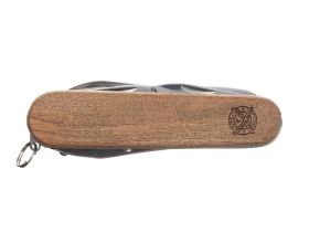 Нож перочинный Stinger 90 мм, 11 функций, коричневый, в блистере