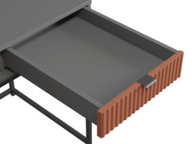 Письменный стол Трейвис 120x60 Терракотовый/Черный