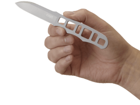Нож с фиксированным клинком CRKT Terzuola HWY Rescue, сталь 420J2, цельнометаллический