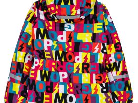 Куртка текстильная с полиуретановым покрытием для девочек