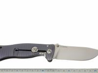 Нож складной LionSteel SR1 V (VIOLET), сталь Sleipner Satin Finish, рукоять титан по технологии SOLID®, фиолетовый