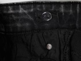 Брюки текстильные джинсовые утепленные флисом для девочек