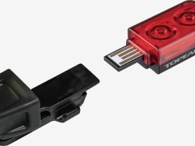Фонарь для велосипеда задний габаритный Topeak TAILLUX 25 USB TMS097 (красный черный)