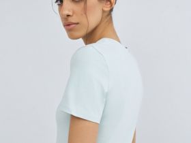 Базовая футболка из хлопка, Зеленый