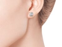 Пусеты из красного золота с бриллиантами э0201пс11102400