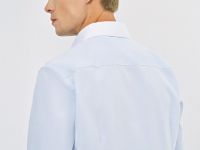 Рубашка с контрастным воротником, Белый