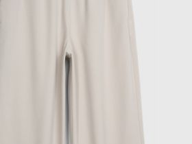 Прямые брюки с эластичным поясом, Бежевый