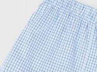 Текстильные трусы-боксеры в клетку, Голубой