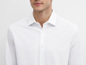 Классическая рубашка из хлопка, Белый
