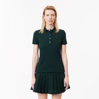 Женское поло Lacoste приталенного кроя из эластичного хлопка