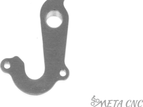 Держатель заднего переключателя "петух" Meta №44 фрезерованный (серебристый)