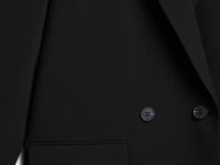 Двубортный жакет, Черный