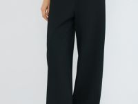 Трикотажные брюки О-силуэта, Черный