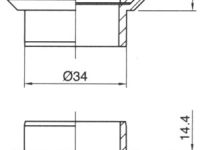 Рулевая колонка Author ACO-HS04 1 1/8&quot; (черный посадочный 30 мм / внешний 34 мм)