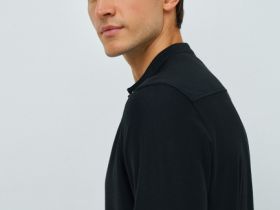 Рубашка из тонкого трикотажа, Черный