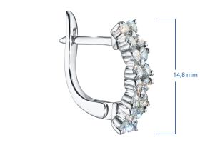 Серьги из серебра э0612сг07173700