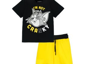 Комплект детский трикотажный для мальчиков: фуфайка (футболка), шорты