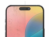 Защитное стекло uBear Extreme 3D Shield для Apple iPhone 16 с чёрной рамкой