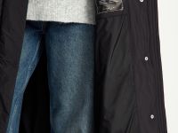 Пуховое пальто свободного силуэта