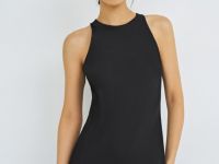 Сатиновое платье макси, Черный