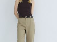 Чиносы с ремнём, Бежевый