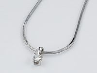 Подвеска из белого золота с бриллиантом э4001пд12161100