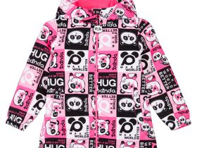 Куртка текстильная с полиуретановым покрытием для девочек (ветровка)