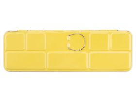 Пенал для акварели Sonnet на 21 кювету, металл, жёлтый