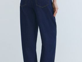 Джинсы Barrel с высокой посадкой, Синий