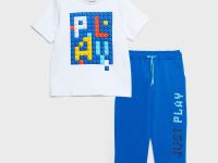 Комплект детский трикотажный для мальчиков: фуфайка (футболка), брюки