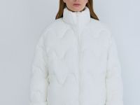 Короткая утеплённая куртка, Бежевый