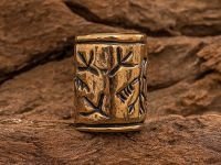 Бусина для темляка с орлами, бронза