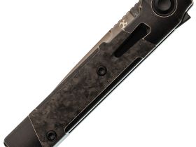 Складной нож Kansept Kitpu, сталь CPM20CV, рукоять титан/Carbon Fiber, черный