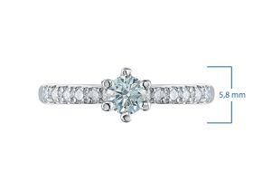 Кольцо из белого золота э0912кц06210022_blue