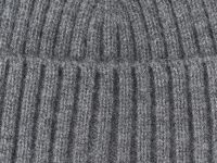 Вязаная шапка с отворотом, Серый